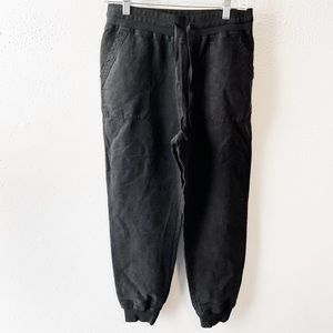 Marine Layer black linen lyocel jogger pant size med